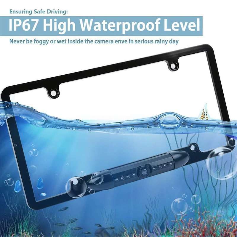American License Plate Frame Reversing Camera CCD Night Vision Reversing Rear View Camera for Car/S