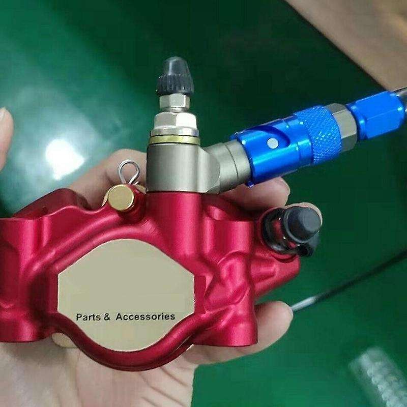 AN3 Motorcycle Brake Line Hose Fluid Quick Release Connect Fitting Adapter Kit for Red
