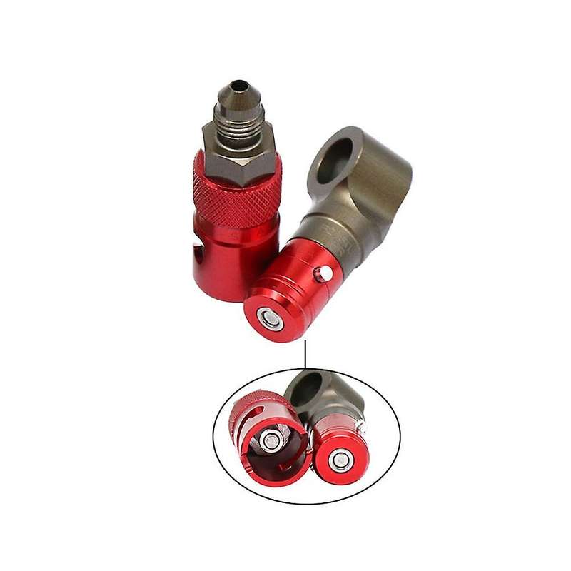 AN3 Motorcycle Brake Line Hose Fluid Quick Release Connect Fitting Adapter Kit for Red