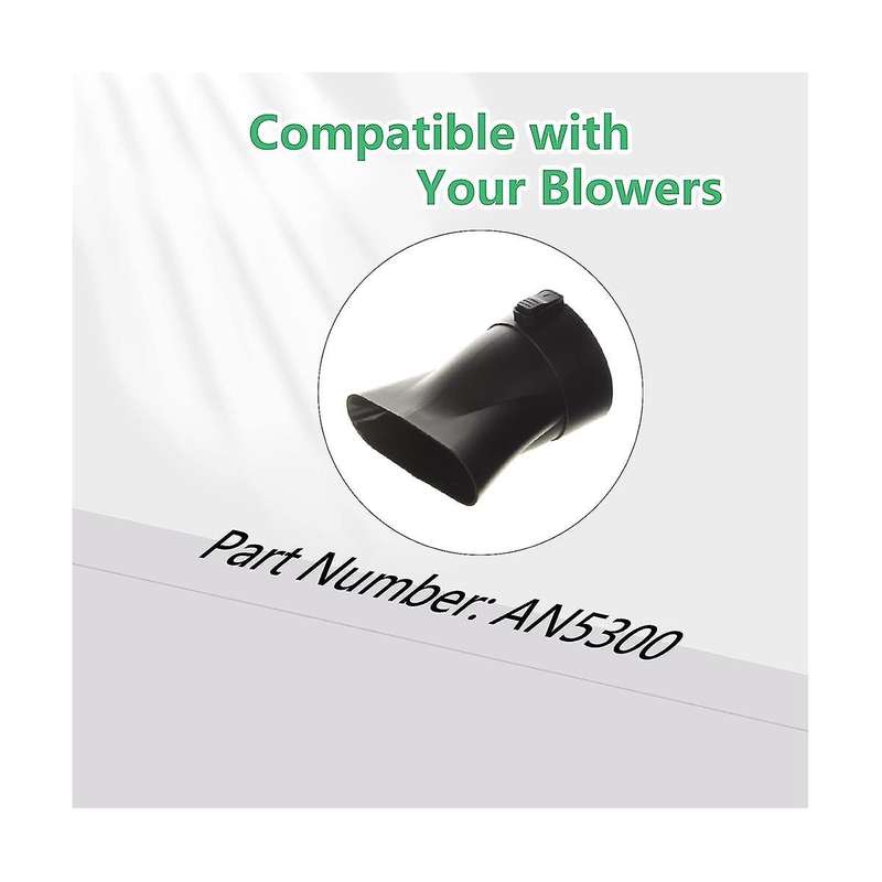 An5300 Blower Flat Nozzle for Ego 530 Cfm 575 Cfm Lb5300 Lb5302 Crodless Leaf Blowers, Black