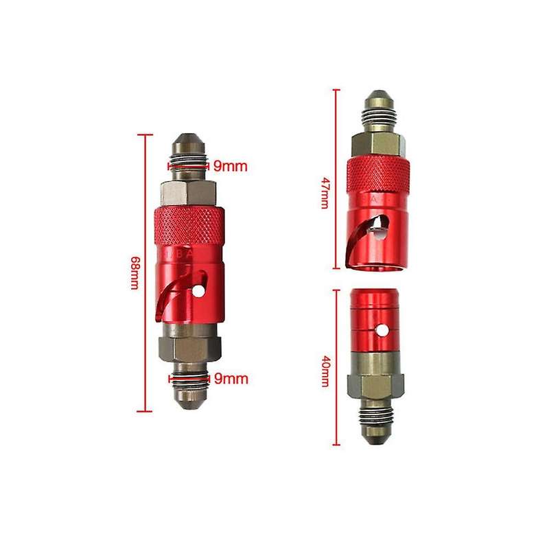 AN3 Motorcycle Brake Line Hose Fluid Quick Release Connect Fitting Adapter Kit for for Black