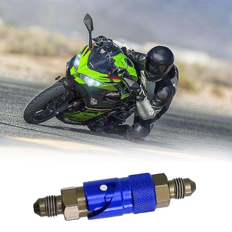 AN3 Motorcycle Brake Line Hose Fluid Quick Release Connect Fitting Adapter Kit for for Black