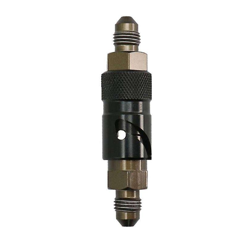 AN3 Motorcycle Brake Line Hose Fluid Quick Release Connect Fitting Adapter Kit for for Black