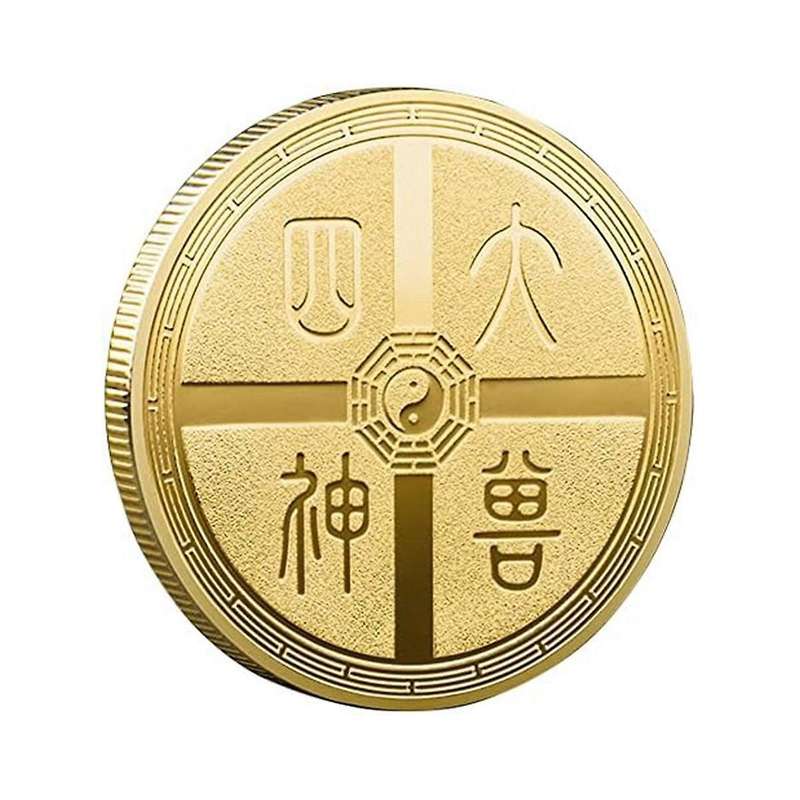 Ancient Mythical Creatures Lucky Coin Lottery Ticket Scratcher Tool