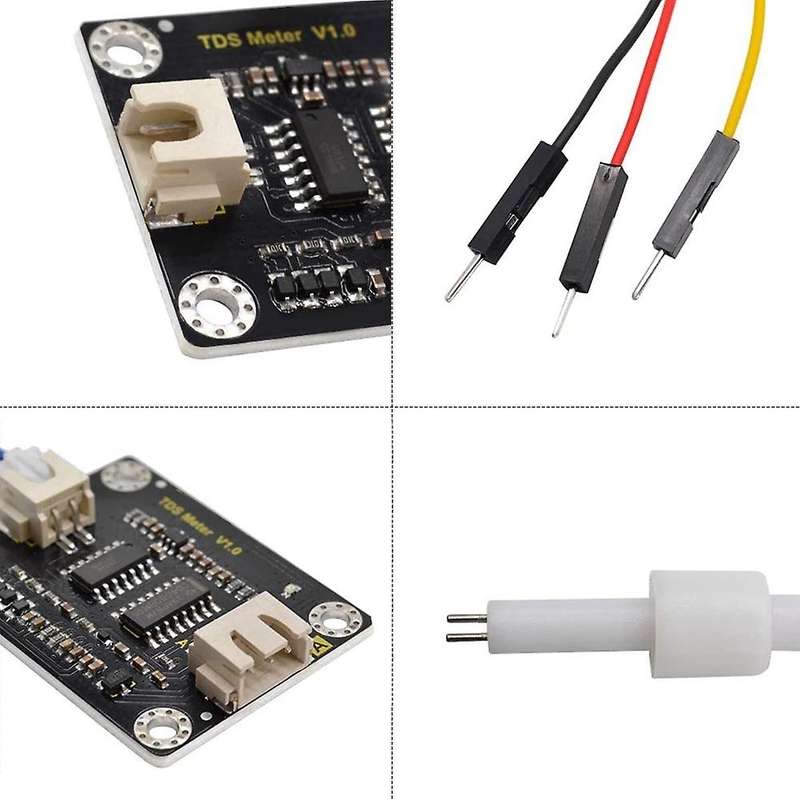 Analog TDS Sensor Module Water Quality Solubility Conductivity Easy Use Liquid Detection for