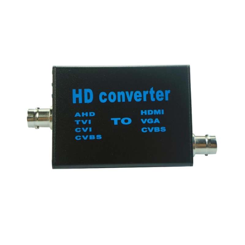 Analog Signal Video Converter TVI AHD CVI to VGA/CVBS Digital 4 in 1 TV Full HD 1080P for Monitoring