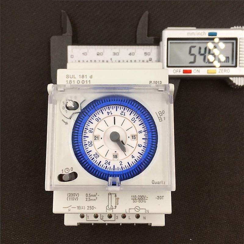 Analog Mechanical Timer Switch 110V-220V 24 hours Daily Programmable 15min Setting Time Switch Relay