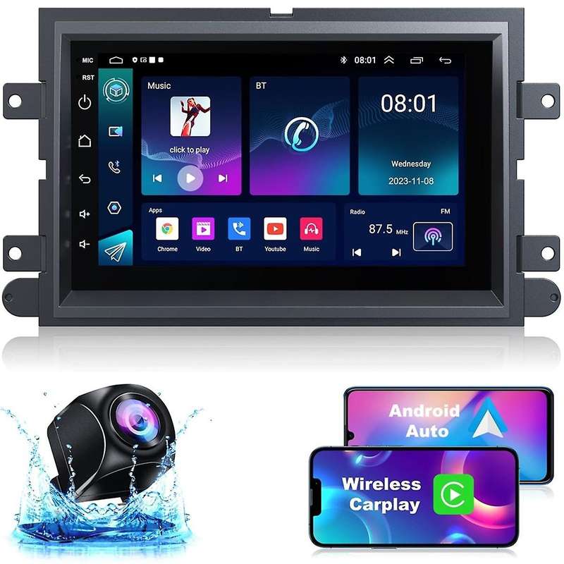 Android 13 Car Radio for /F250/ 2004-2014, Wireless Carplay&Android Auto 7 Inch Touchscreen 2G+32G S