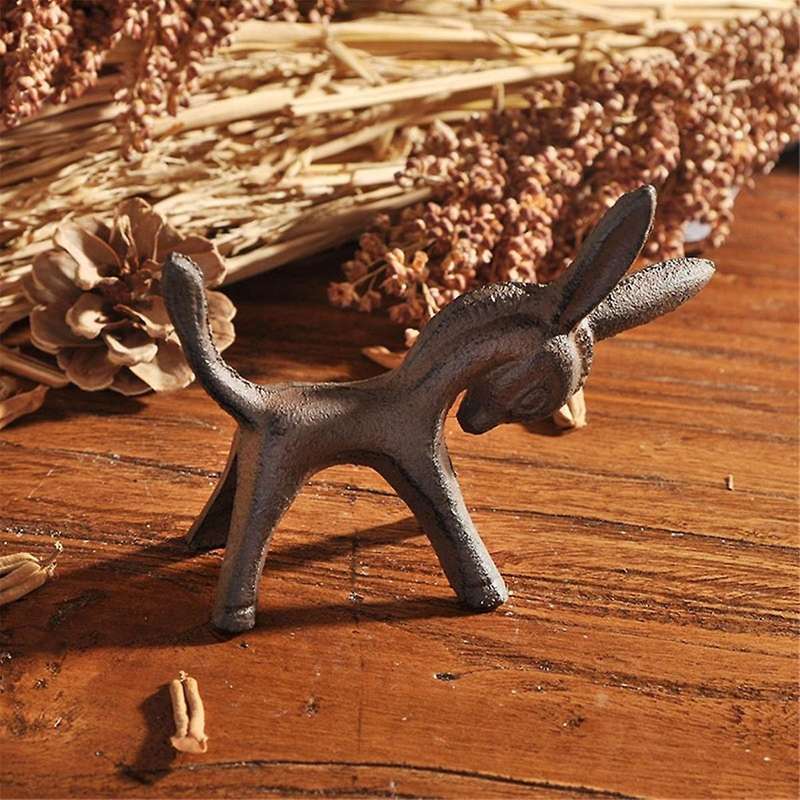Animal Ornaments Outdoor Figurine Donkey Decorations Desktop Animal Sculpture Outdoor Gifts