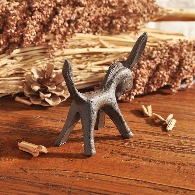 Animal Ornaments Outdoor Figurine Donkey Decorations Desktop Animal Sculpture Outdoor Gifts
