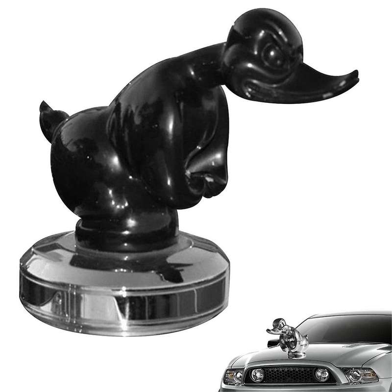 Angry Rubber Duck Hood Ornament, Car Emblem Convoy Hood Ornaments for Trucks, Cool Duck Ornament Car