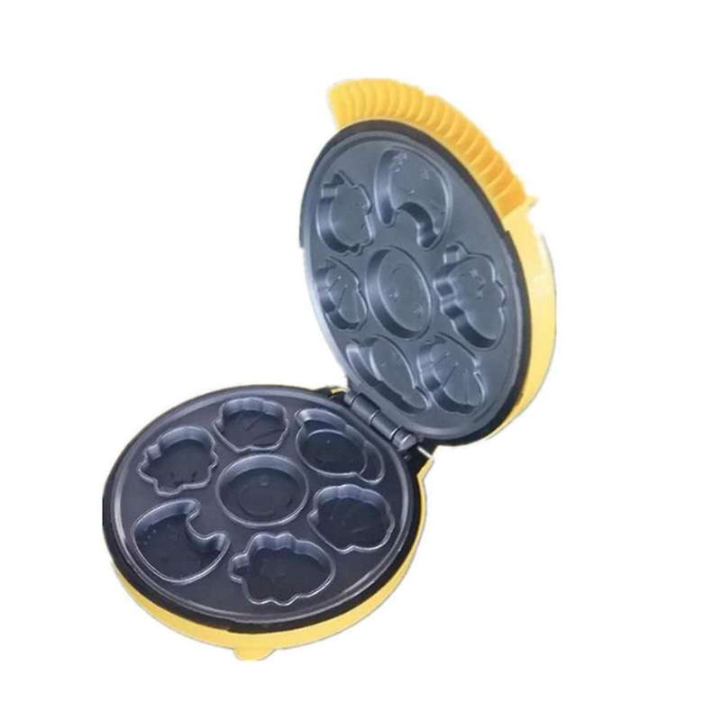Animal for Mini Waffle Biscuit with Baking Basket & Non-stick Coating Eu Plug