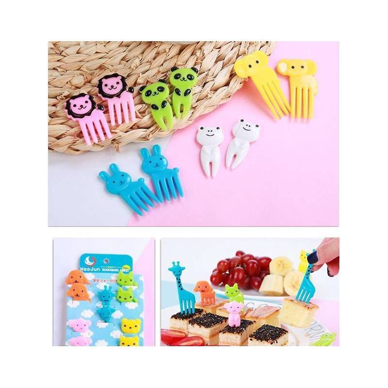Animal Food Forks for Kids, Fun Bento Forks for Picky Eater, Cute Fruit Food Toothpicks, Lunch Bento