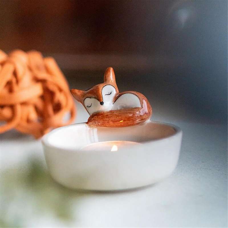 Animal Tealight Candle Holders,Cute 3D Tealight Candlestick Holders - Resin Sculpture Animals Figuri