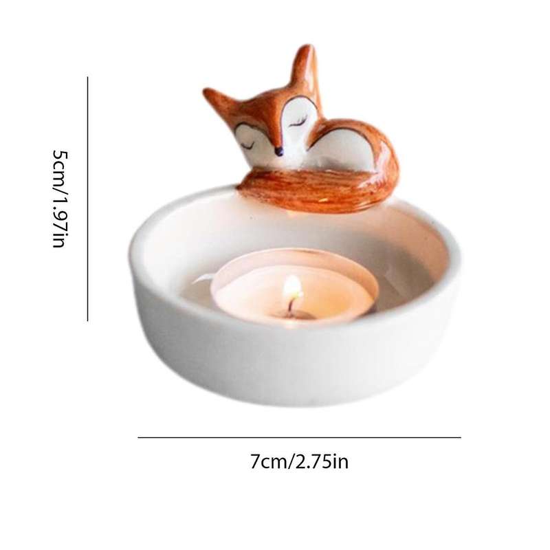 Animal Tealight Candle Holders,Cute 3D Tealight Candlestick Holders - Resin Sculpture Animals Figuri