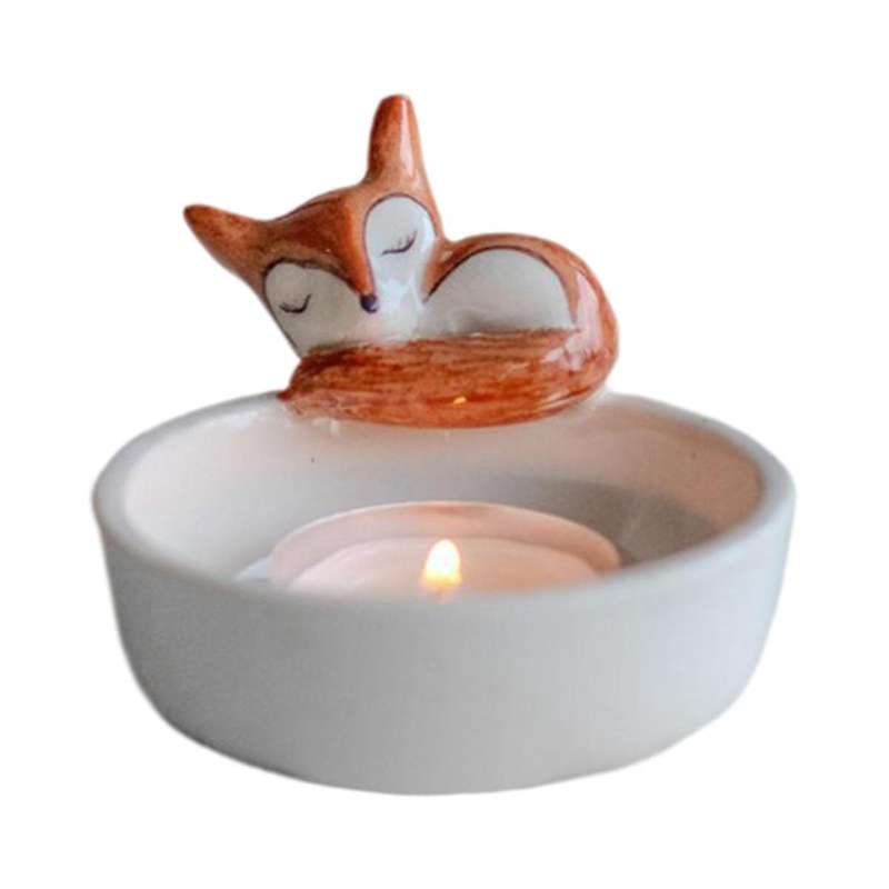 Animal Tealight Candle Holders,Cute 3D Tealight Candlestick Holders - Resin Sculpture Animals Figuri