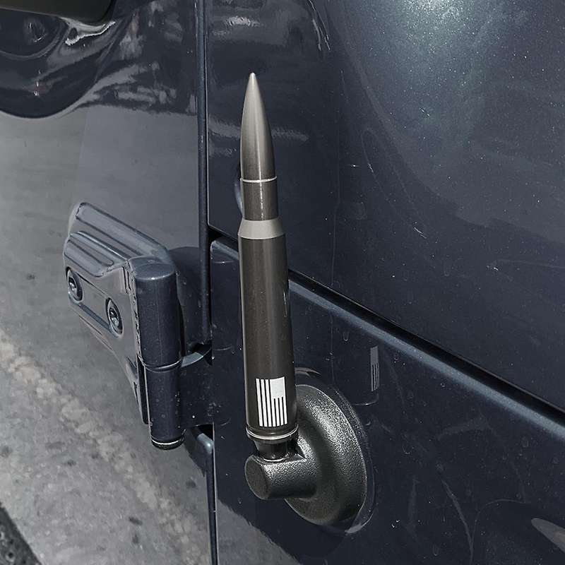 Antenna Mast for Wrangler Jk Jl Tj Jt 1997-2021 Heavy Gauge Billet Aluminum Aerial Replacement