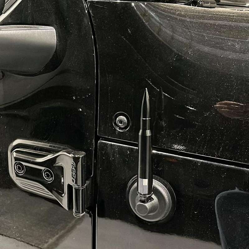 Antenna Mast for Wrangler Jk Jl Tj Jt 1997-2021 Heavy Gauge Billet Aluminum Aerial Replacement