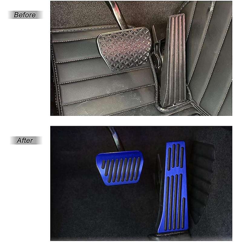 Anti- Foot Pedals Aluminum Brake and Gas Accelerator Pedal Cover Pad for 1 2 3 4 5 6 7 Series X3 X4