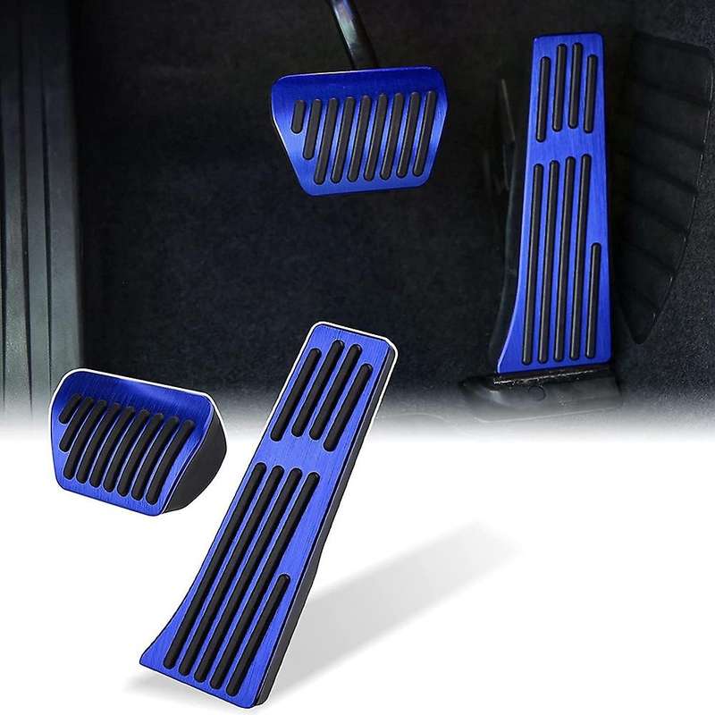 Anti- Foot Pedals Aluminum Brake and Gas Accelerator Pedal Cover Pad for 1 2 3 4 5 6 7 Series X3 X4
