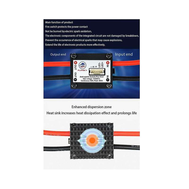 Anti Spark Switch Pro V3.0 Contact Protector for EBike /Scooter/ Robots/ Electric Skateboard Longboa