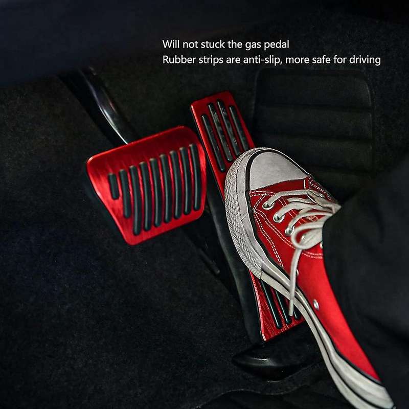 Anti- Foot Pedals Aluminum Brake and Gas Accelerator Pedal Cover Pad for 1 2 3 4 5 6 7 Series X3 X4