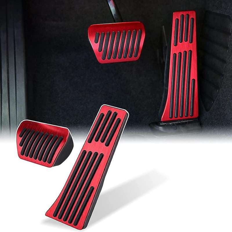 Anti- Foot Pedals Aluminum Brake and Gas Accelerator Pedal Cover Pad for 1 2 3 4 5 6 7 Series X3 X4