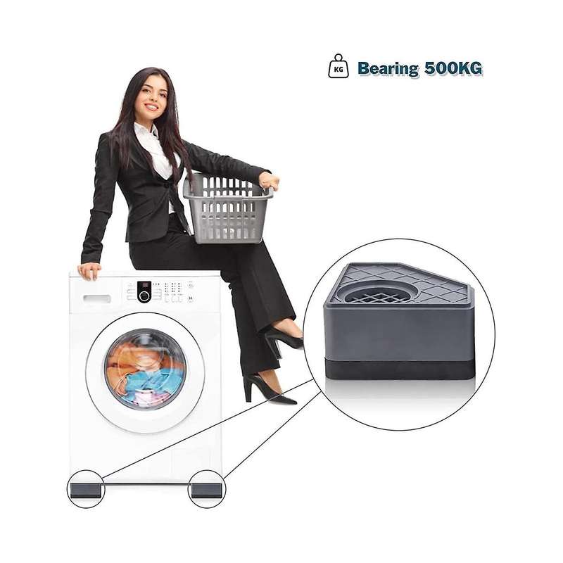 Anti Vibration Pads for Washing Machine Washer Dryer Pedestals Wearing Square Rubber Foot Pads Pede