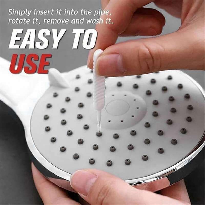 Anti-Clogging Cleaning Brush,Shower Head Cleaning Brush for Small Hole Shower Head Multifunctional H