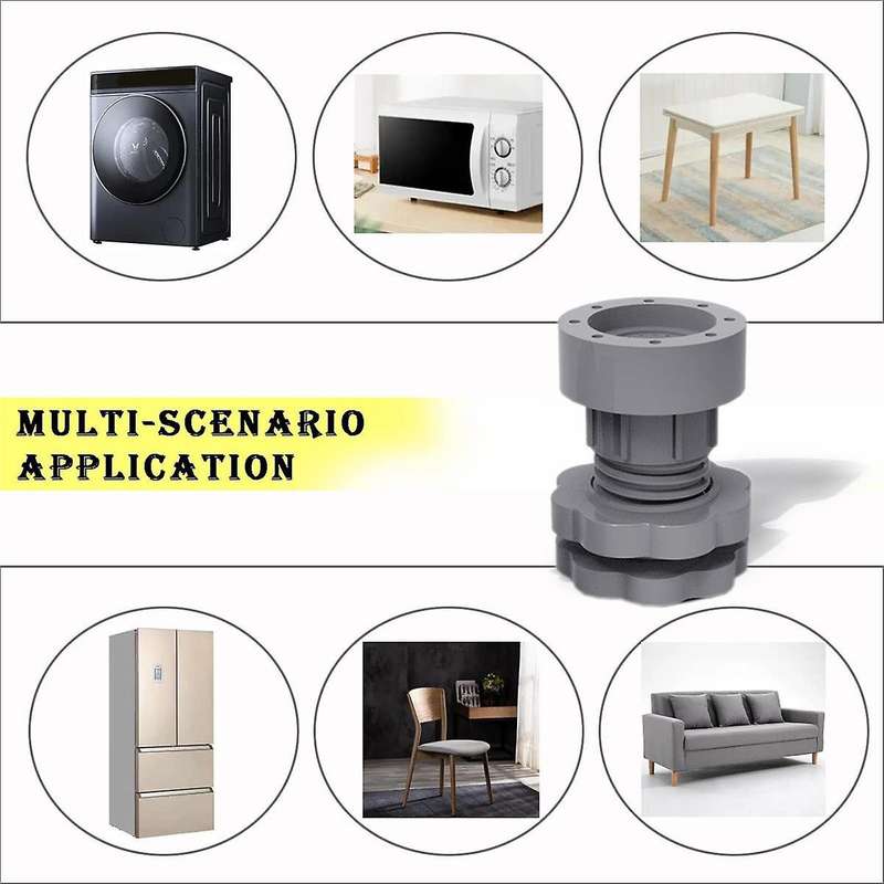 Anti Vibration Pads for Washing Machine Support, Adjustable Dryer Shock and Noise Cancelling Pads,