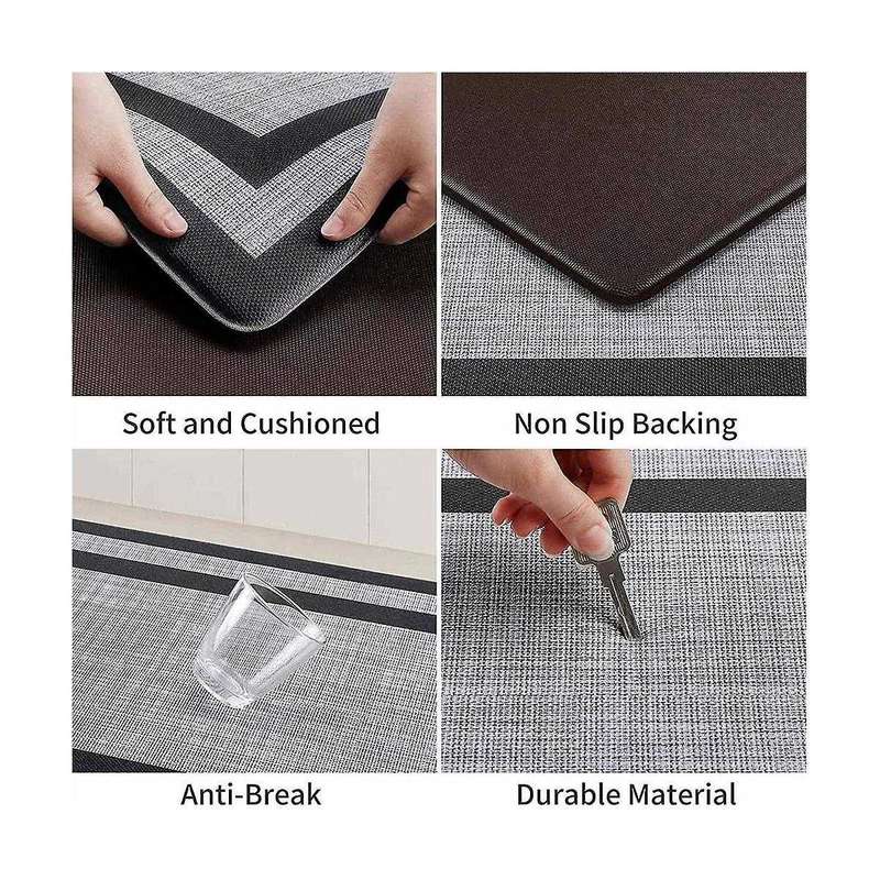 Anti-fatigue and Anti-skid Mats for Kitchen Floor Mats, Household Oil-proof and Floor-free