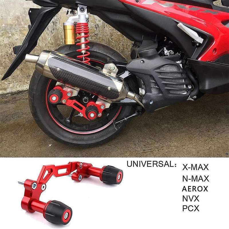 Anti-fall Rod Exhaust Pipe Anti-fall Rod Exhaust Frame Anti-fall for Nvx155 Xmax300 Aerox Pcx Red