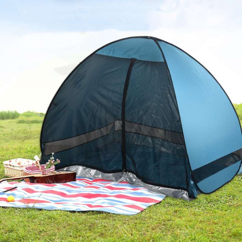 Anti-Mosquito Beach Shade Tent with Gauze UV Protection Automatically Camping Outdoor Portable Beach