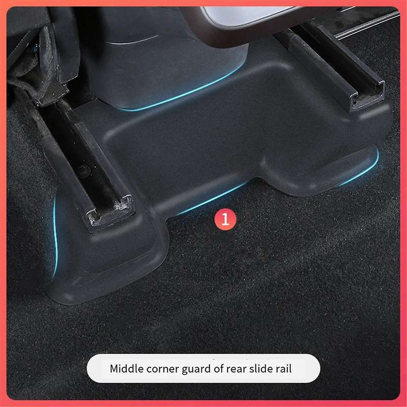 Anti-Kick Corner Protector Under Seat Slide Rail All-Inclusive Corner Protector for Model Y Modifica