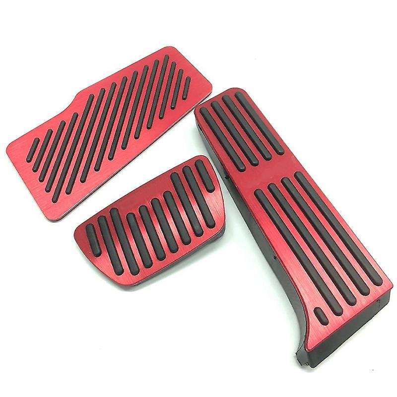 Anti-Slip No Drilling Aluminum Rest Brake and Gas Accelerator Pedal Covers for 2018-2020 Foot Pedal