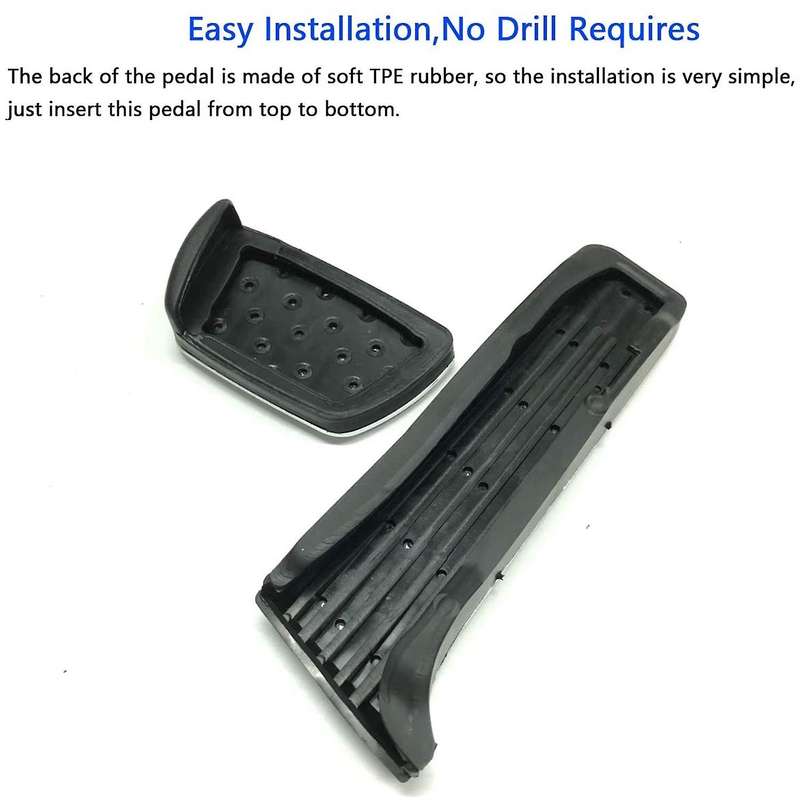 Anti-Slip Brake and Gas Accelerator Pedal Covers Foot Pedal Pads Kit for 2019 2020 2018-2020