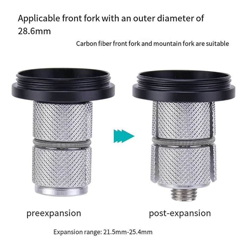 Anti-Theft Protect Bicycle Mounts Used on Front Fork Bike Holder Hidden Case Bike Headset Cap Cover