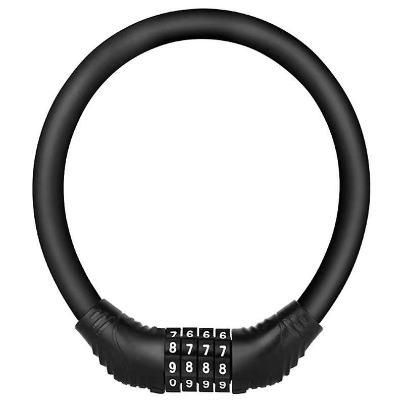 Anti-Theft Lock Code Lock Electric Bicycle Scooter Universal Ring Lock Bicycle Portable Code Lock, B