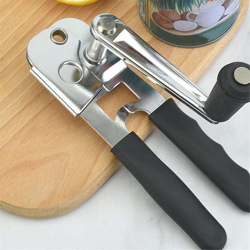 Anual Can Opener, Cut Safe Can Opener Stainless Steel Can Opener Side Cut Can Opener Hand Crank Can