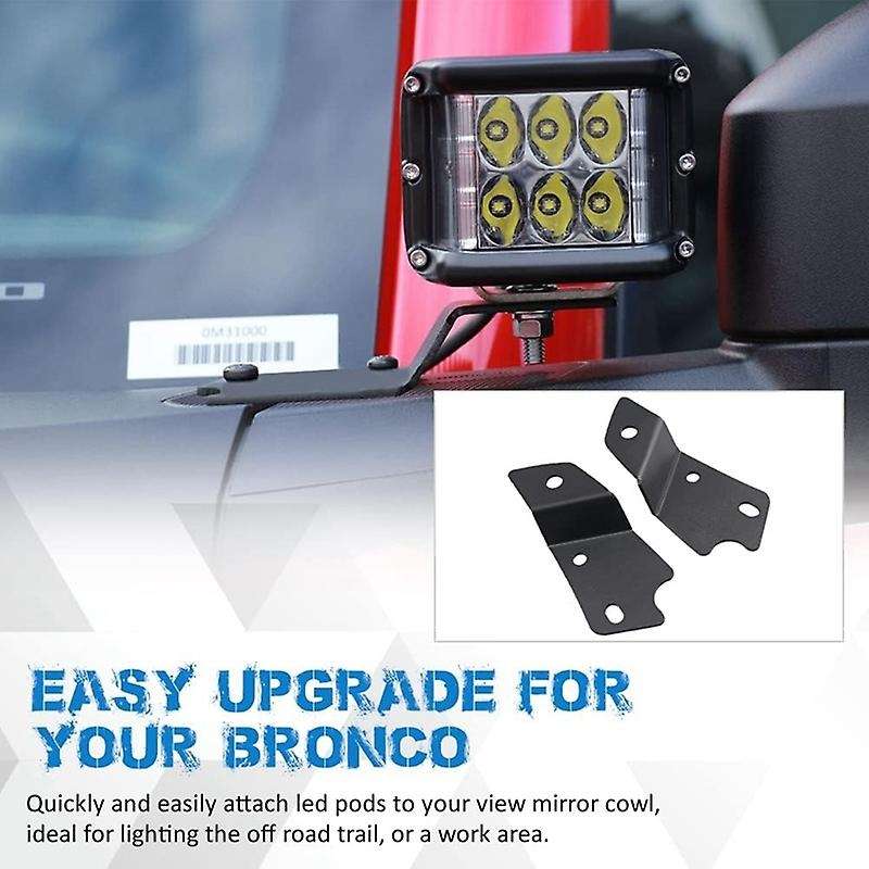 A-pillar Light Bar Brackets for 2021 2022 2023 Led Light Bar Mount Bracket Accessories
