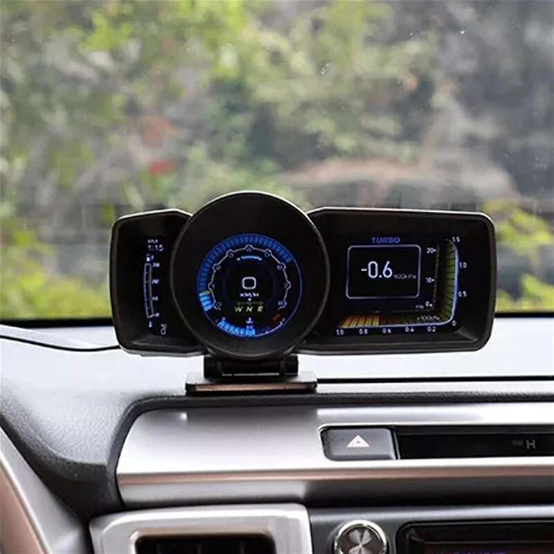 Ap-7 Hud Head-up Display Obd Gps Dual System Driving Computer Lcd Computer Speedometer Universal