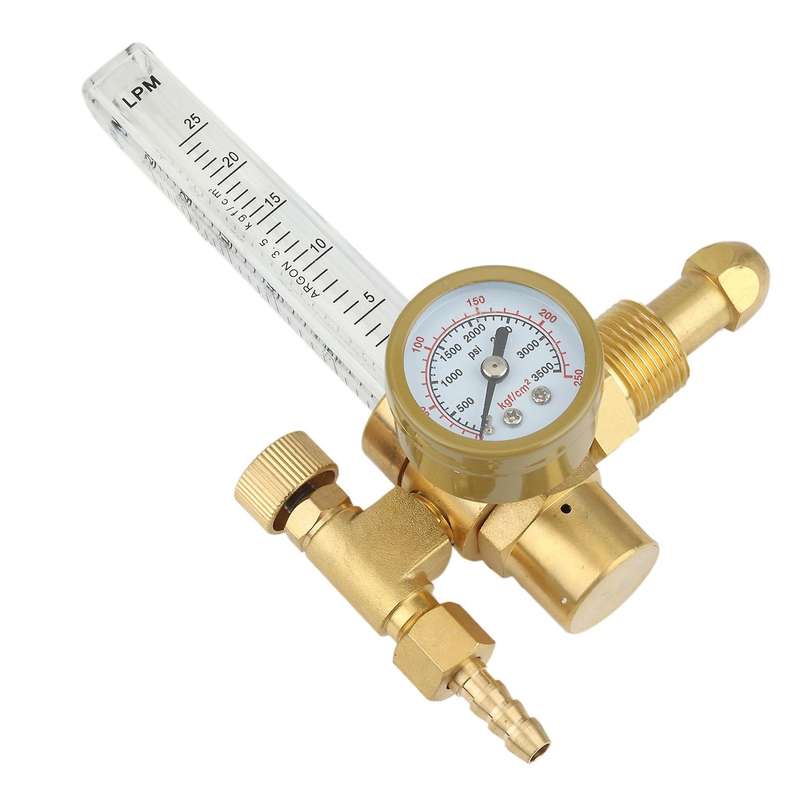 AR-191-03 All Copper External Thread Pressure Reducer, Gauge Pressure Gauge