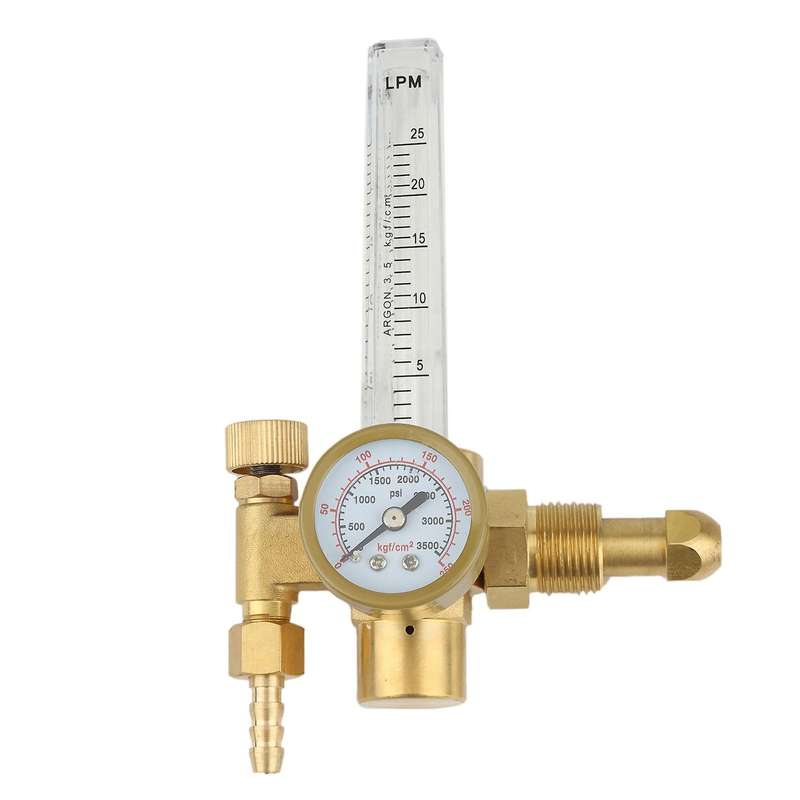 AR-191-03 All Copper External Thread Pressure Reducer, Gauge Pressure Gauge