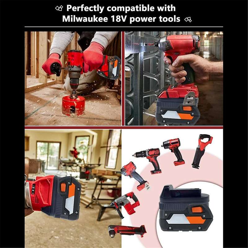 AR18ML Adapter for 18V Battery to for 18V Cordless Tools, Use for 18V Platform Batteries