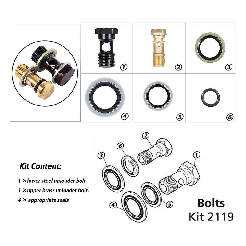 Ar2119 Gymatic 3/b Unloader Mounting Bolt Kit for and Series