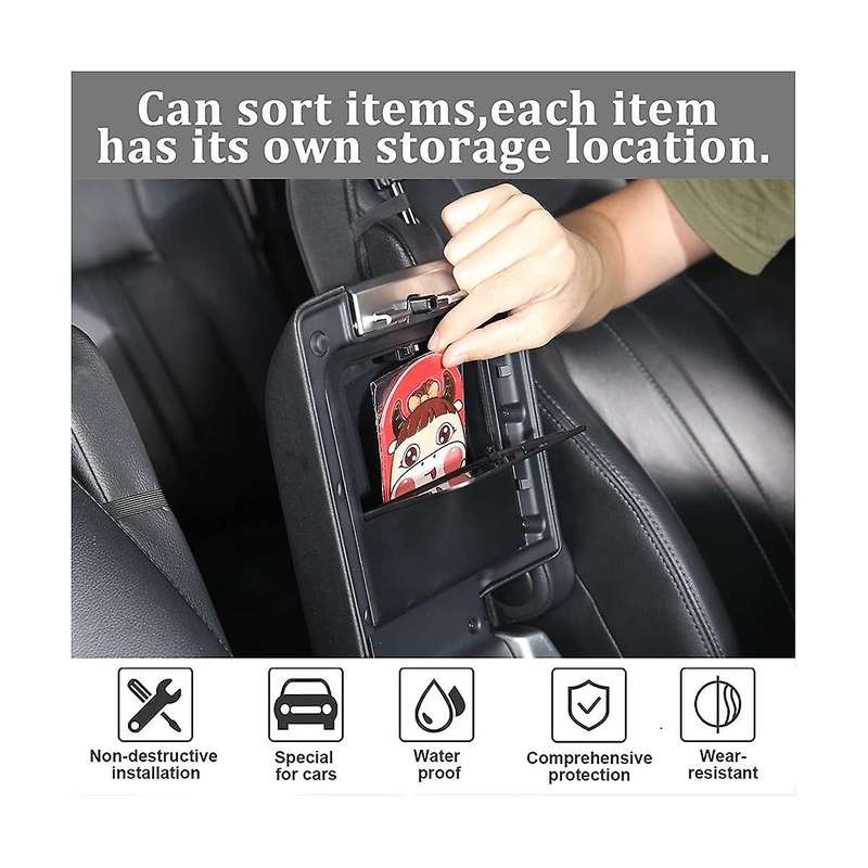 Armrest Box Storage Box Tray for Land 4 2010-2016 Central Armrest Hidden Storage Box Accessories