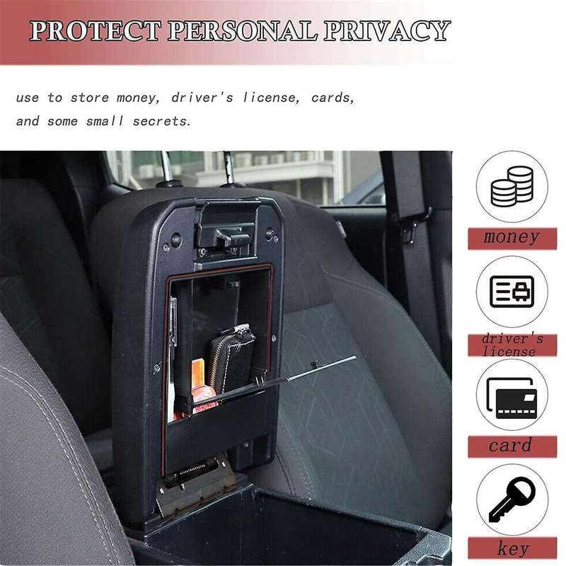 Armrest Hidden Storage Box for 2016-2023 Accessories Center Console Organizer Compartment Insert Tra