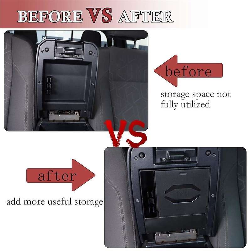 Armrest Hidden Storage Box for 2016-2023 Accessories Center Console Organizer Compartment Insert Tra