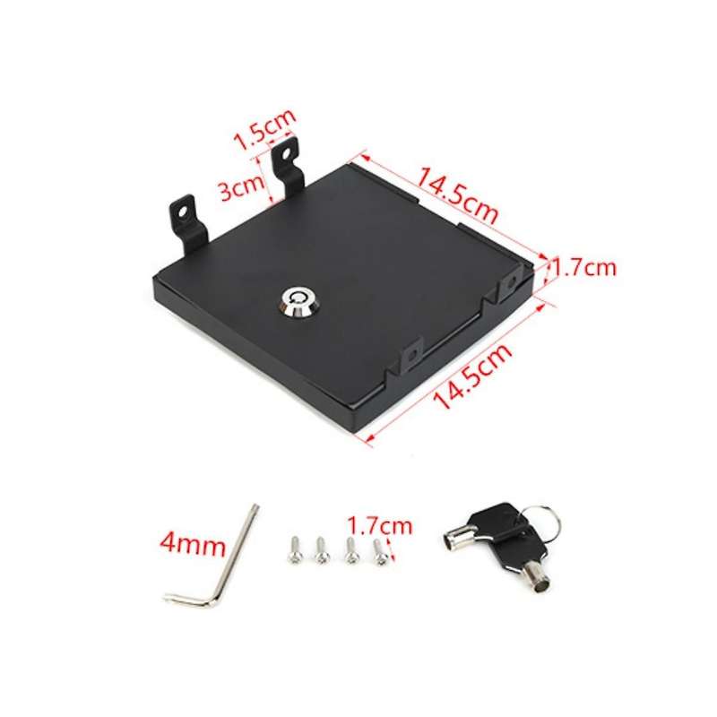 Armrest Storage Box Safety Cover for Wrangler Jk 2011-2017 Center Console Locking Storage Box Lock V