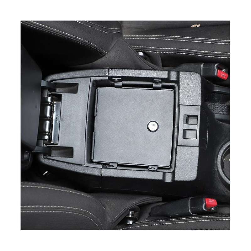 Armrest Storage Box Safety Cover for Wrangler Jk 2011-2017 Center Console Locking Storage Box Lock V